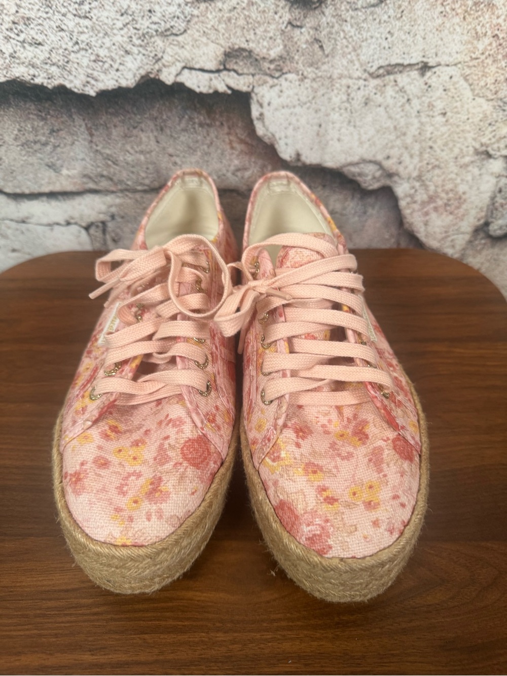 Superga x LoveShackFancy Floral Espadrille Sneaker size 8.5   S45